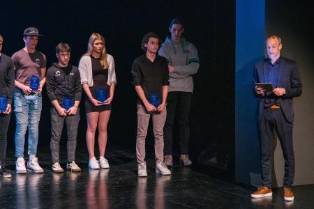 Naj športniki Kamnika za leto 2023 Lovro Planko in Maruša Mišmaš Zrimšek ter ekipa odbojkaric Calcit Volleya (24)